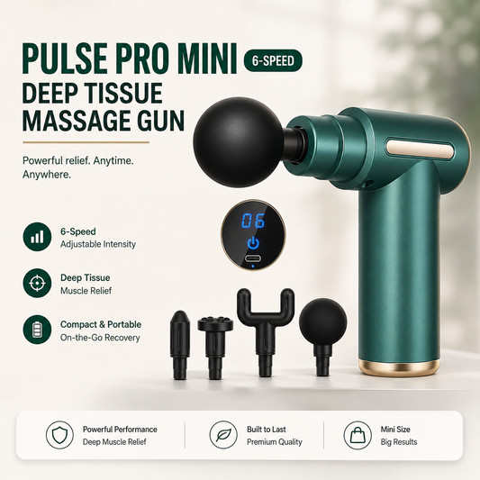 Pulse Pro Mini 6-Speed Deep Tissue Massage Gun