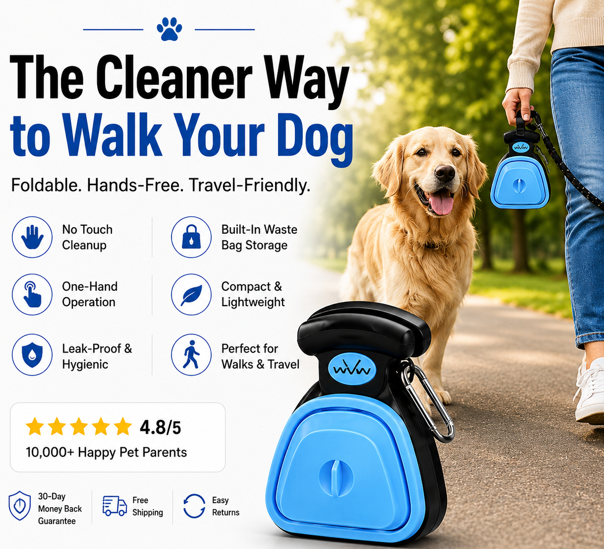 Foldable Pet Poop Clip