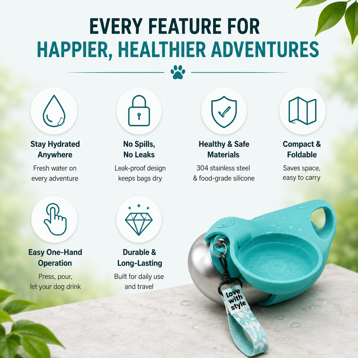 Aqua Paw Travel Bottle